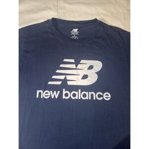 New Balance Men's Graphic T-Shirt Black White Logo Tee Size Large